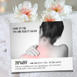 Elegant White Grey Photo Massage Therapist チラシ<br><div class="desc">Elegant flyer, coupon design template with a professional studio photo. Perfect marketing tool for your customers. This flyer is fully customizable, you can add your personal details to it easily. If you need any help to customize it, please contact us. You can match this product with business cards from our...</div>