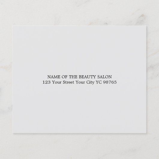 Elegant White Grey Photo Massage Therapist Flyer チラシ (裏面)