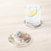 Elegant White Kitten Boutique コースター (側面)