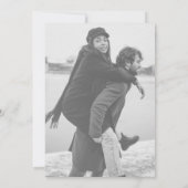 Elegant White Lace Wedding 招待状 (裏面)