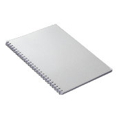 Elegant White Leather Texture Writing Notebook ノートブック (右側)