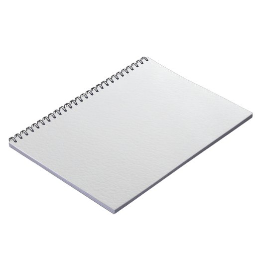 Elegant White Leather Texture Writing Notebook ノートブック (左側)