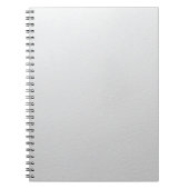 Elegant White Leather Texture Writing Notebook ノートブック (正面)