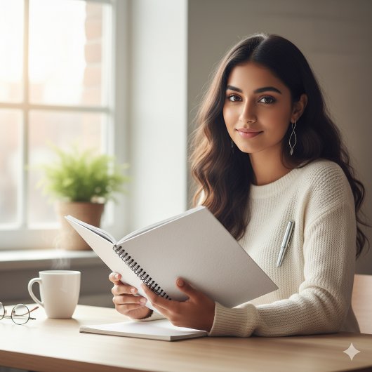 Elegant White Leather Texture Writing Notebook ノートブック