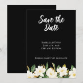 Elegant White Magnolia セーブザデート (正面/裏面)