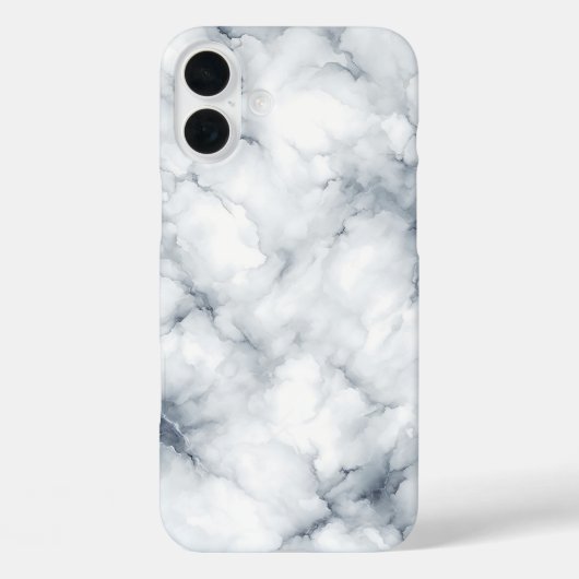 Elegant White Marble Case - Classic Carrara Stone Case-Mate iPhoneケース (裏面)