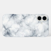 Elegant White Marble Case - Classic Carrara Stone Case-Mate iPhoneケース (裏面 (横))