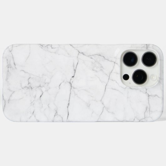 Elegant White Marble Case-Mate iPhoneケース (裏面 (横))
