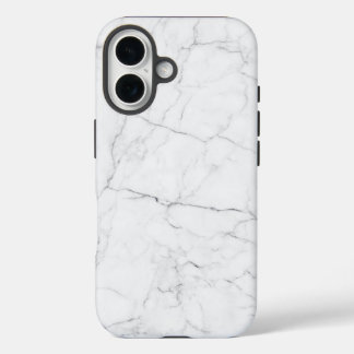 Elegant White Marble iPhone 16ケース