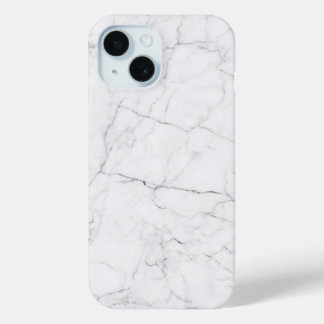 Elegant White Marble  iPhone 15ケース