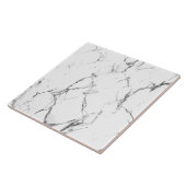 Elegant White Marble Effect Ceramic Tile タイル (側面)