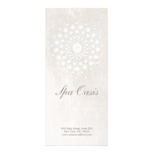 Elegant White Marble  Hair Salon and Spa Menu ラックカード