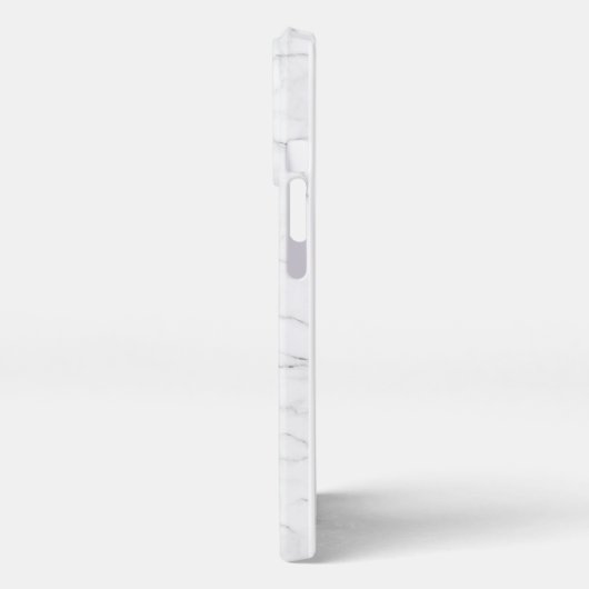 Elegant White Marble  iPhoneケース (左側面)
