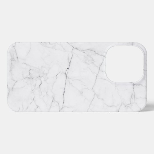 Elegant White Marble  iPhoneケース (裏面横)