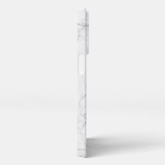 Elegant White Marble  iPhoneケース (右側面)