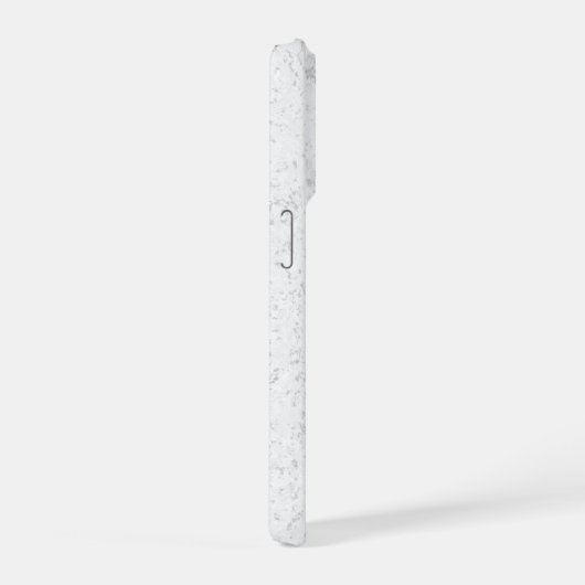 Elegant White Marble  iPhoneケース (右側面)