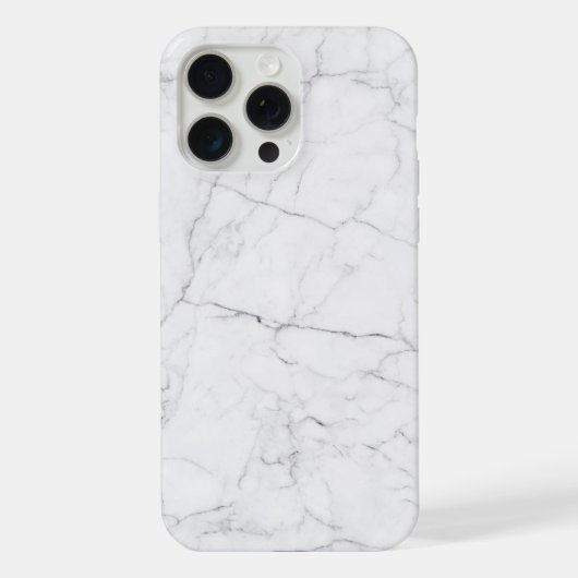 Elegant White Marble iPhoneケース (裏面)