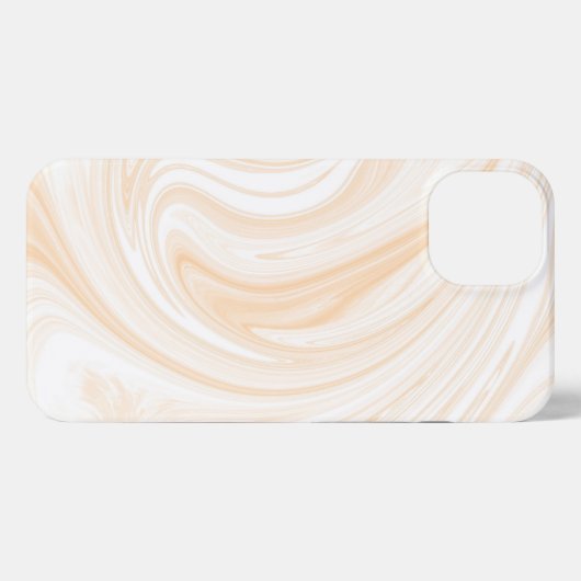 Elegant White Marble Pattern iPhoneケース (裏面横)