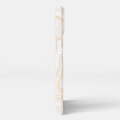 Elegant White Marble Pattern iPhoneケース (右側面)