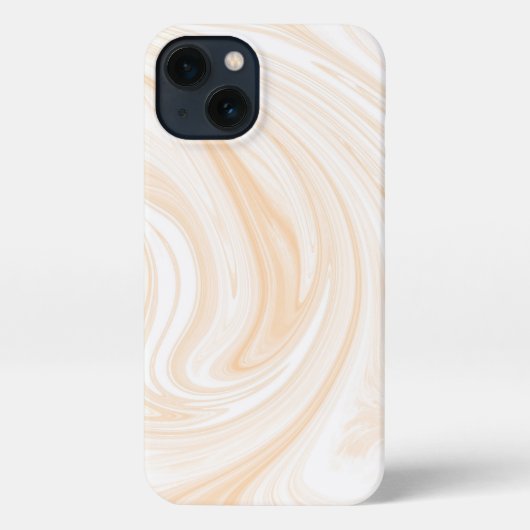 Elegant White Marble Pattern iPhoneケース (裏面)