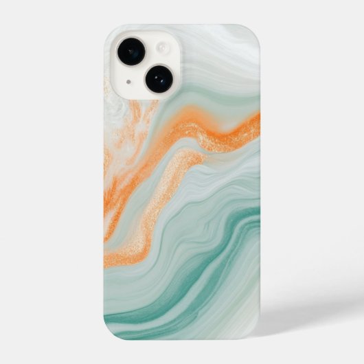 Elegant White Marble Pattern iPhoneケース (裏面)