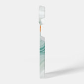 Elegant White Marble Pattern iPhoneケース (左側面)