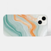 Elegant White Marble Pattern iPhoneケース (裏面横)