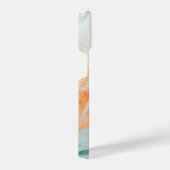 Elegant White Marble Pattern iPhoneケース (右側面)