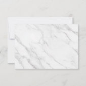 Elegant White Marble RSVP (裏面)
