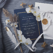 elegant white orchid blooms chic qr code wedding 招待状