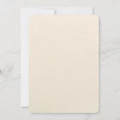 Elegant White Orchids Gold Frame 招待状 (裏面)