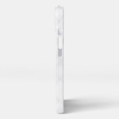 Elegant White Pattern  iPhoneケース (左側面)