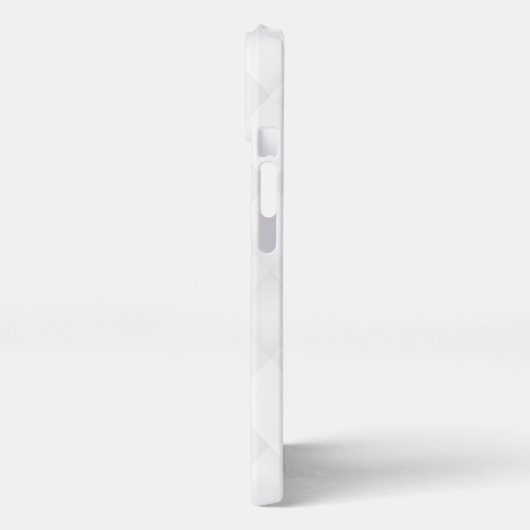 Elegant White Pattern  iPhoneケース (左側面)