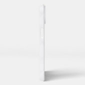 Elegant White Pattern  iPhoneケース (右側面)