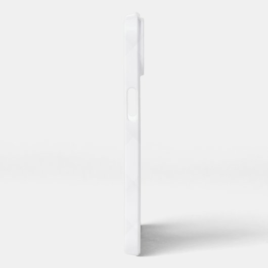 Elegant White Pattern  iPhoneケース (右側面)