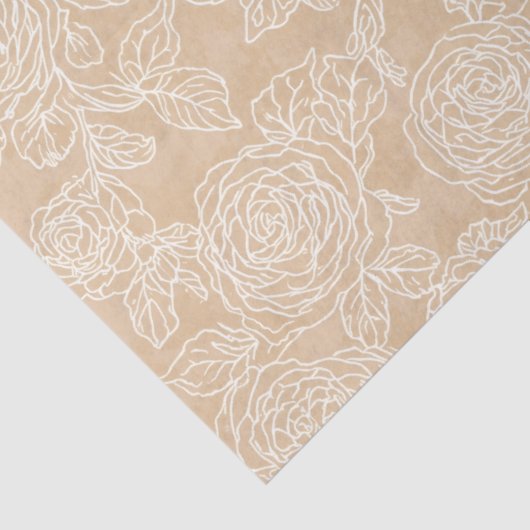 Elegant White Rose Gift 薄葉紙 (詳細)