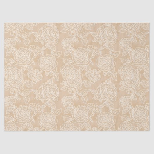 Elegant White Rose Gift 薄葉紙 (正面)