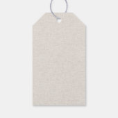 Elegant White Roses Bridal Shower ギフトタグ (裏面)