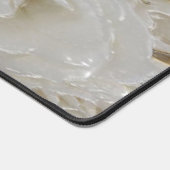 Elegant White Roses - Desk Mat デスクマット (コーナー)