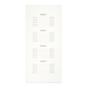 Elegant White Salon and Spa Price List ラックカード (裏面)
