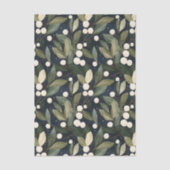 Elegant White Snowberry Holiday Tissue Paper  薄葉紙 (正面)