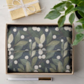 Elegant White Snowberry Holiday Tissue Paper 薄葉紙 (ギフト)