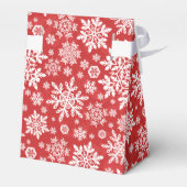 Elegant White Snowflake (Cranberry) フェイバーボックス (裏面サイド)