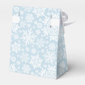 Elegant White Snowflake (Frost Blue) フェイバーボックス (裏面サイド)