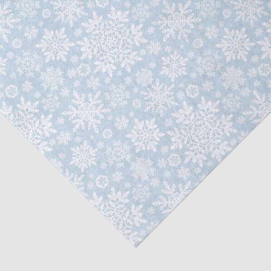 Elegant White Snowflake (Frost Blue) 薄葉紙 (詳細)
