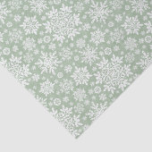 Elegant White Snowflake (Sage Pine) 薄葉紙 (詳細)