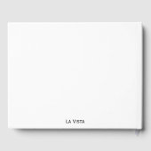 Elegant White | Vacation Rental Guest Feedback  ゲストブック (裏面)