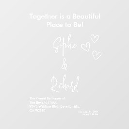 Elegant White Weddings Celebrating Love Romance ウィンドウサイン