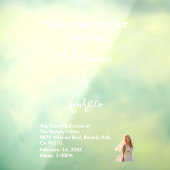 Elegant White Weddings Celebrating Love Romance ウィンドウサイン (シート3)