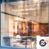 Elegant White Weddings Celebrating Love Romance ウィンドウサイン (カフェ窓)